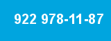 922 978-11-87